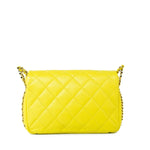 CHANEL Handbag Yellow 23C Neon Yellow Caviar Quilted Coco You Mini Flap Bag Light Gold Hardware - Redeluxe