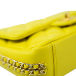 CHANEL Handbag Yellow 23C Neon Yellow Caviar Quilted Coco You Mini Flap Bag Light Gold Hardware - Redeluxe