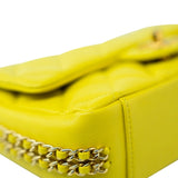 CHANEL Handbag Yellow 23C Neon Yellow Caviar Quilted Coco You Mini Flap Bag Light Gold Hardware - Redeluxe