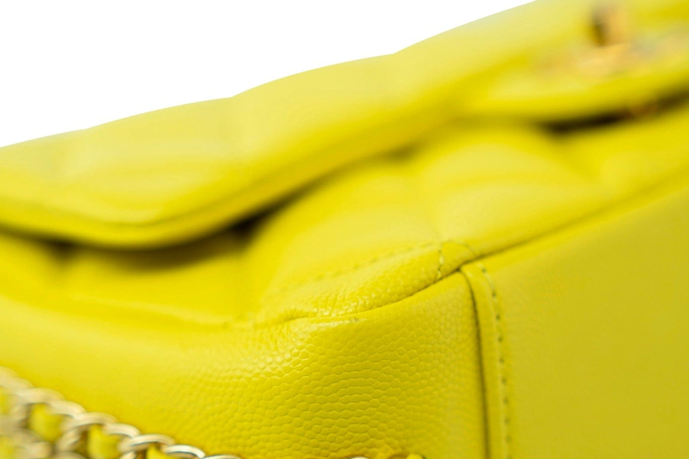 CHANEL Handbag Yellow 23C Neon Yellow Caviar Quilted Coco You Mini Flap Bag Light Gold Hardware - Redeluxe