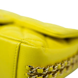 CHANEL Handbag Yellow 23C Neon Yellow Caviar Quilted Coco You Mini Flap Bag Light Gold Hardware - Redeluxe