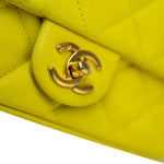 CHANEL Handbag Yellow 23C Neon Yellow Caviar Quilted Coco You Mini Flap Bag Light Gold Hardware - Redeluxe