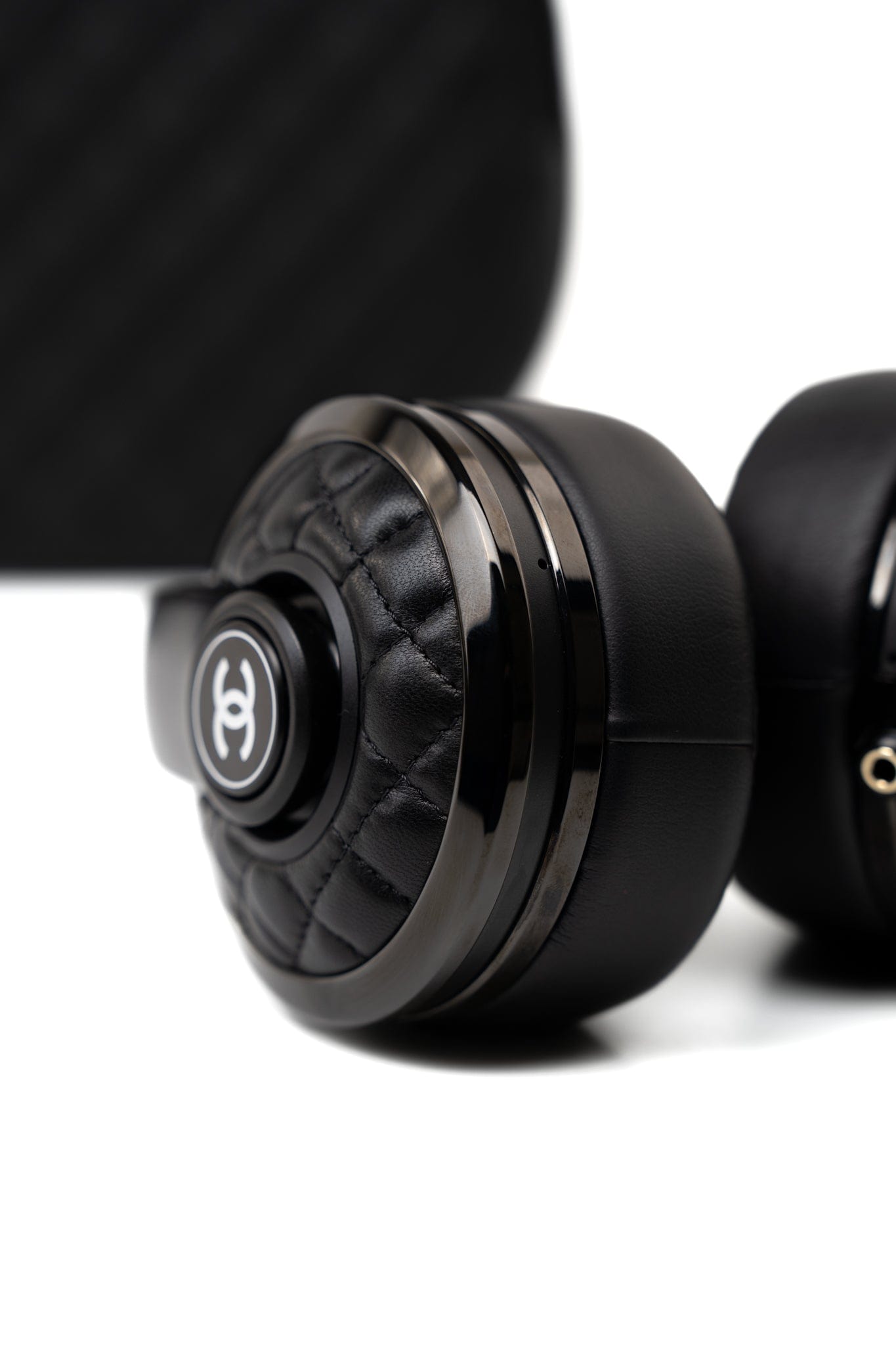 Chanel x Monster Black Quilted Headphones w/ Case