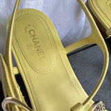 CHANEL Sandals Chanel 20S Yellow Sandals Size 39 - Redeluxe