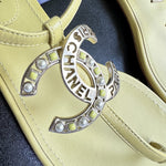 CHANEL Sandals Chanel 20S Yellow Sandals Size 39 - Redeluxe