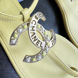 CHANEL Sandals Chanel 20S Yellow Sandals Size 39 - Redeluxe