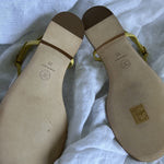 CHANEL Sandals Chanel 20S Yellow Sandals Size 39 - Redeluxe