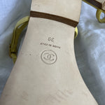 CHANEL Sandals Chanel 20S Yellow Sandals Size 39 - Redeluxe