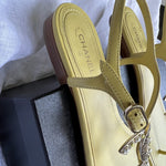 CHANEL Sandals Chanel 20S Yellow Sandals Size 39 - Redeluxe