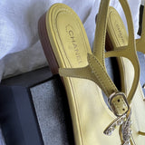 CHANEL Sandals Chanel 20S Yellow Sandals Size 39 - Redeluxe