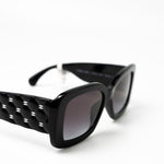 CHANEL Sunglasses Black Black CC Sunglasses 5483-A - Redeluxe