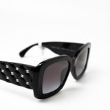 CHANEL Sunglasses Black Black CC Sunglasses 5483-A - Redeluxe