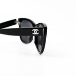 CHANEL Sunglasses Black CC Sunglasses 5380-A - Redeluxe