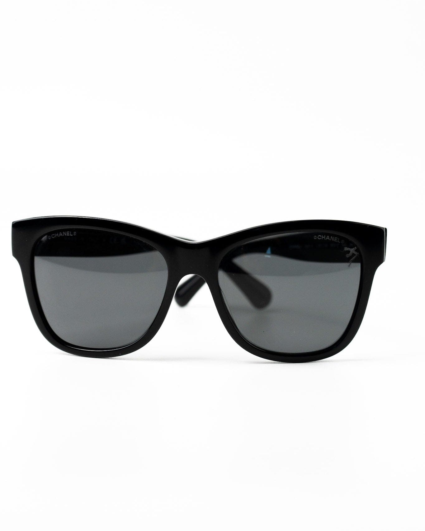 CHANEL Sunglasses Black CC Sunglasses 5380-A - Redeluxe