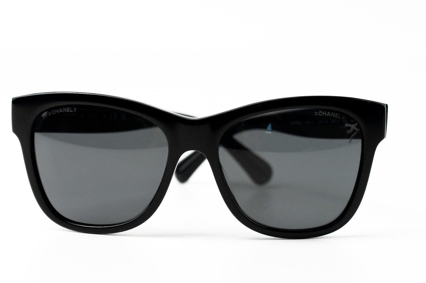 CHANEL Sunglasses Black CC Sunglasses 5380-A - Redeluxe