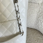 CHANEL Tote White Caviar Quilted Petite Shopping Tote - Redeluxe