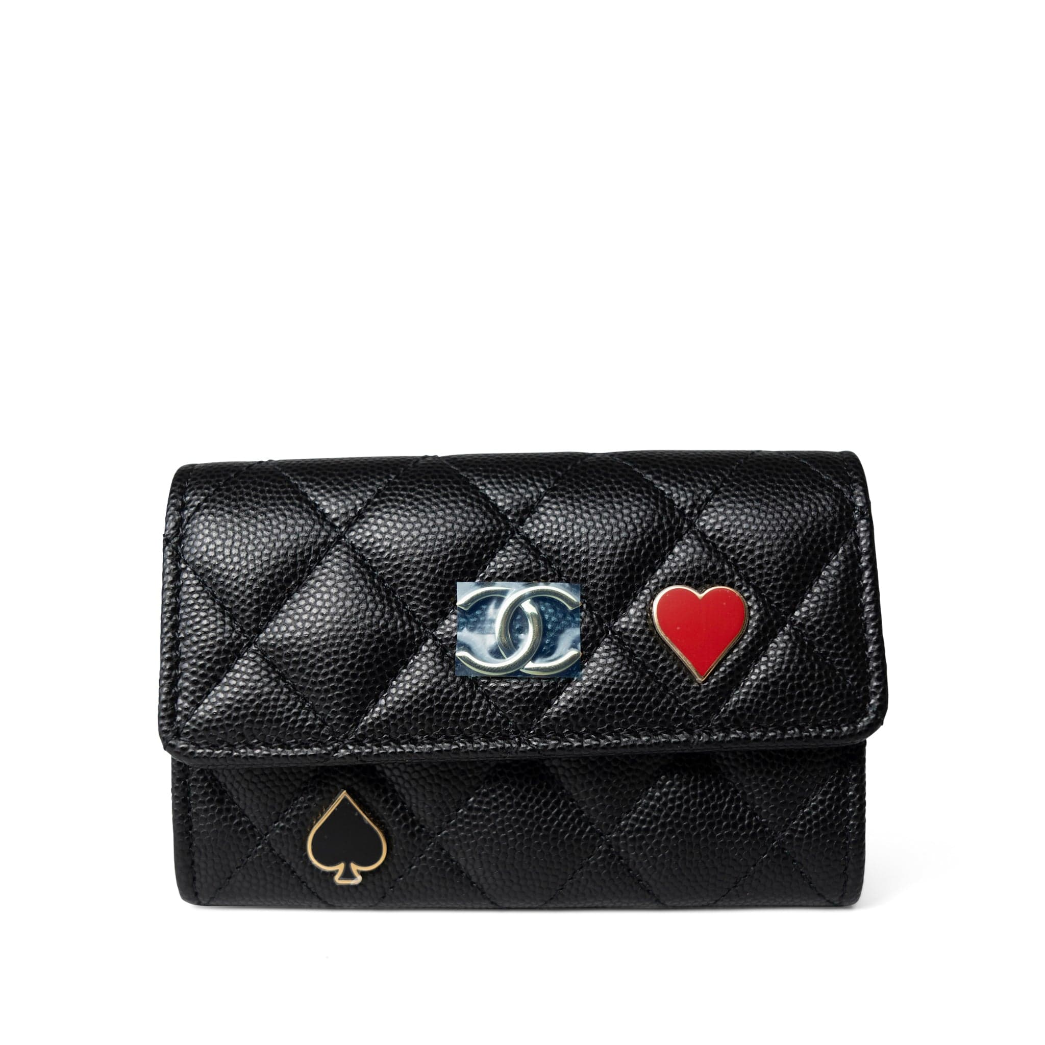 CHANEL Wallet Wallet / Black 23C Coco Casino Flap Card Holder - Redeluxe