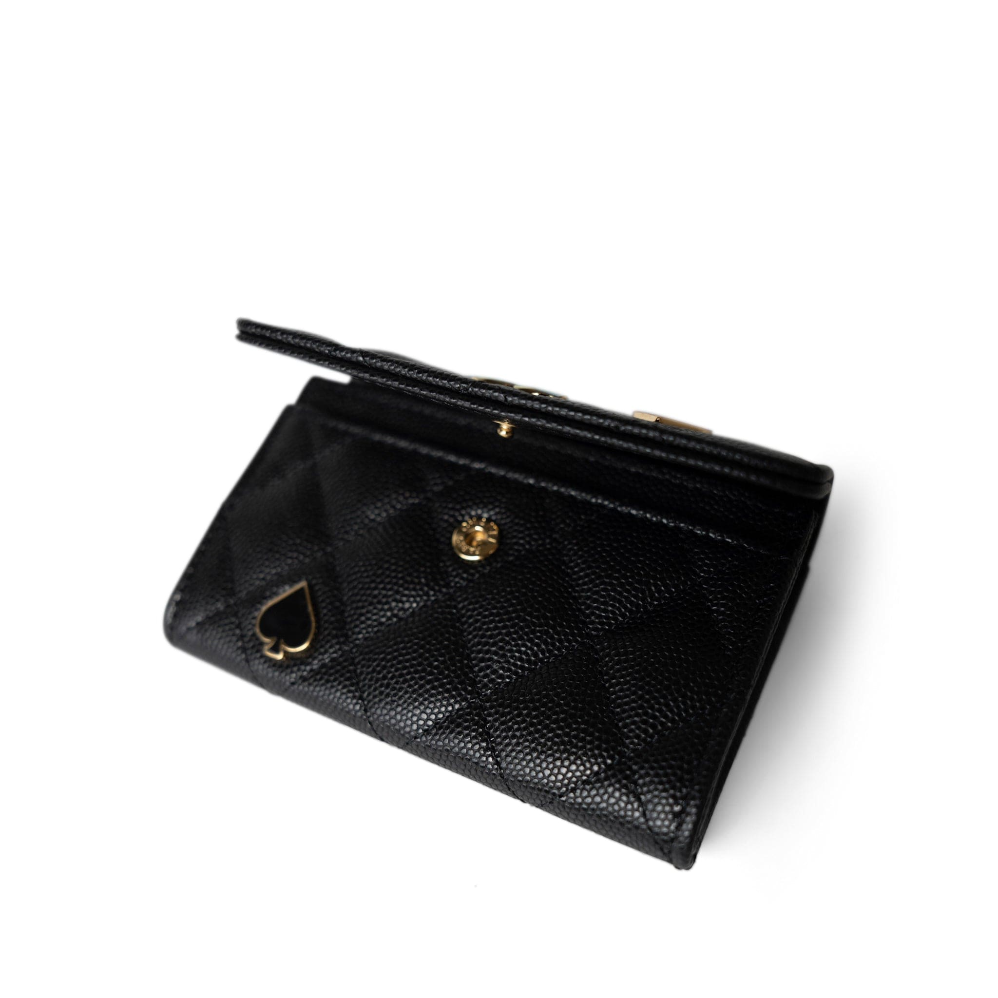CHANEL Wallet Wallet / Black 23C Coco Casino Flap Card Holder - Redeluxe