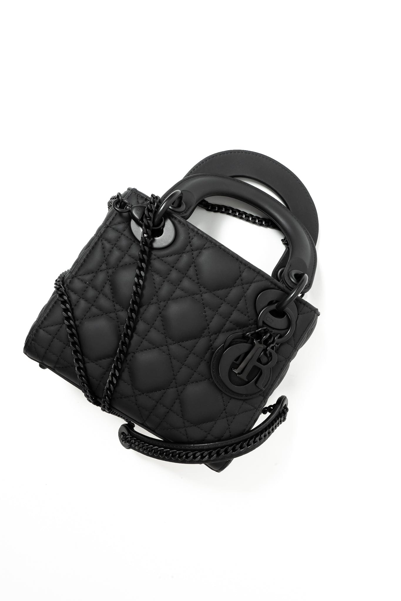 Lady dior bag matte black best sale