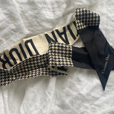 Christian Dior Scarf Dior 30 Montaigne Mitzah Scarf - Black and White - Redeluxe