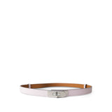 Hermes Belt Pink Epsom Kelly Belt Mauve Pale Palladium Hardware B Stamp - Redeluxe