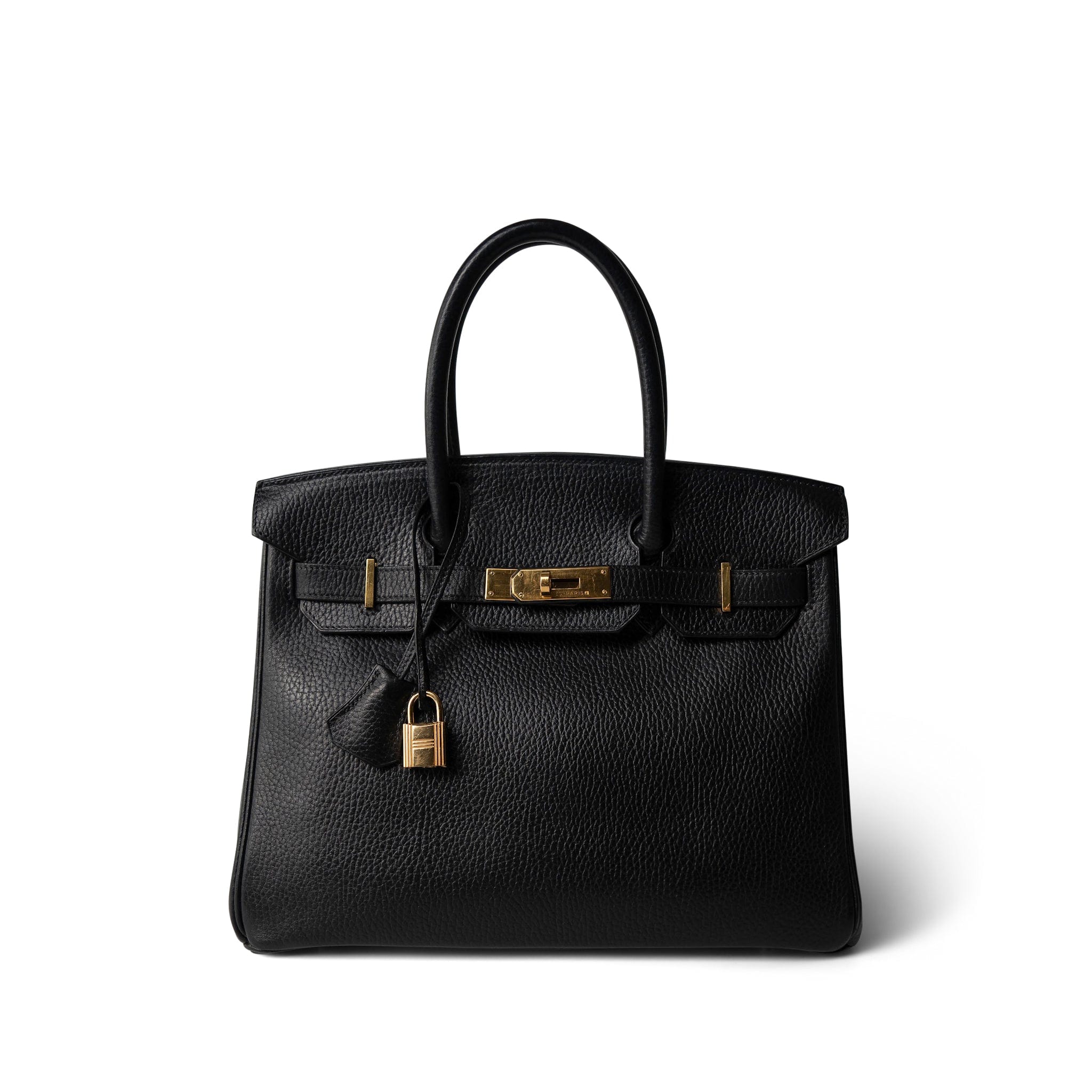 Hermes Birkin 30 Black Ardennes Gold Plated [C] Stamp - Redeluxe