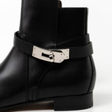 Hermes Boots Black Hermès Black Neo Ankle Boots (Size 37.5) - Redeluxe