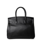 Hermes Handbag Birkin 30 Black Veau Epsom Leather Gold Plated N Stamp - Redeluxe