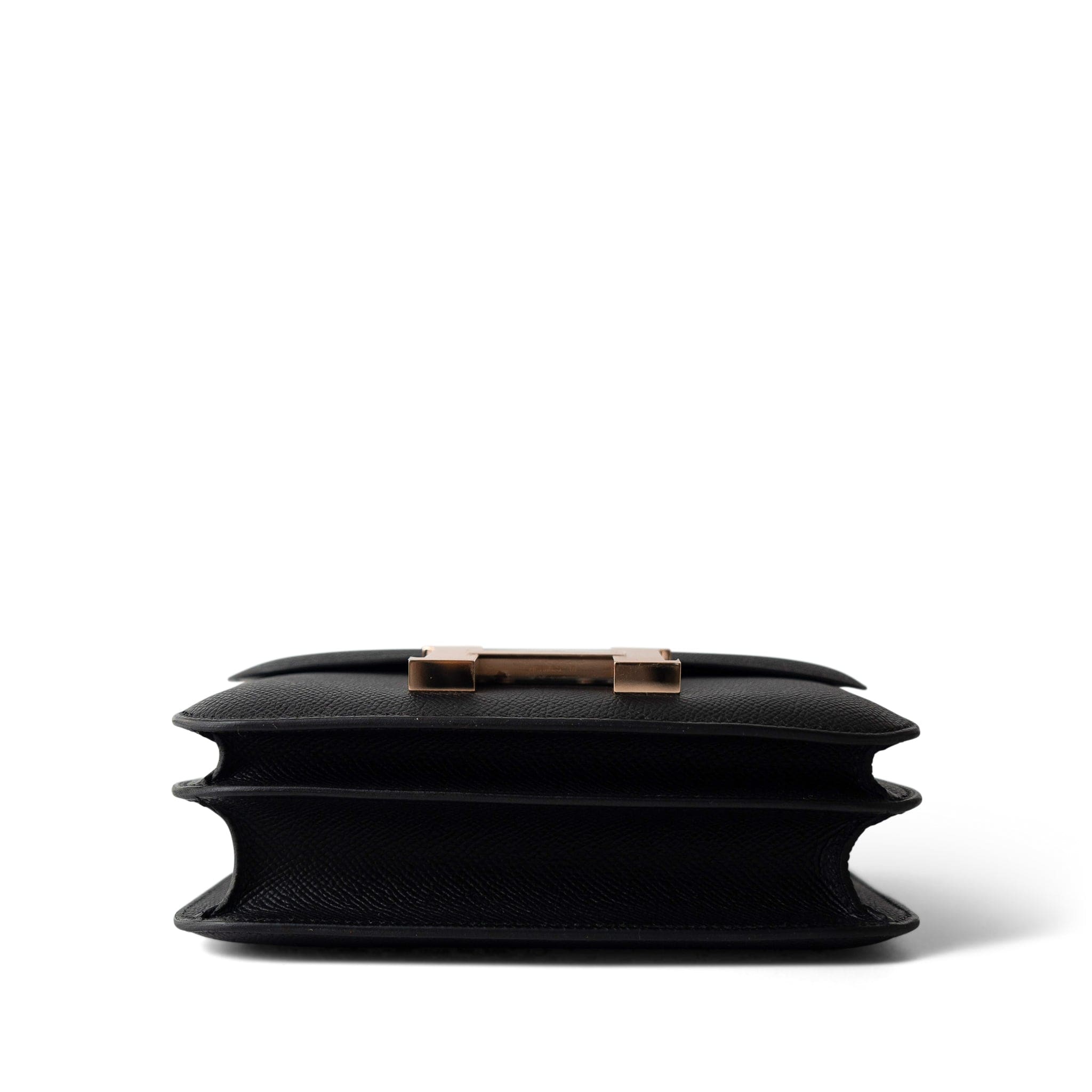 Hermes constance black rose gold sales