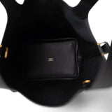 Hermes Handbag Black Hermès Picotin Cargo 18 Black Swift and Toile Canvas Gold Hardware B Stamp - Redeluxe