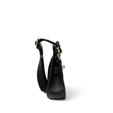 Hermes Handbag Black Mini Jypsiere Black Evergrain Calfskin w/ Wooly Strap Gold Plated B Stamp - Redeluxe