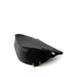 Hermes Handbag Black Mini Jypsiere Black Evergrain Calfskin w/ Wooly Strap Gold Plated B Stamp - Redeluxe