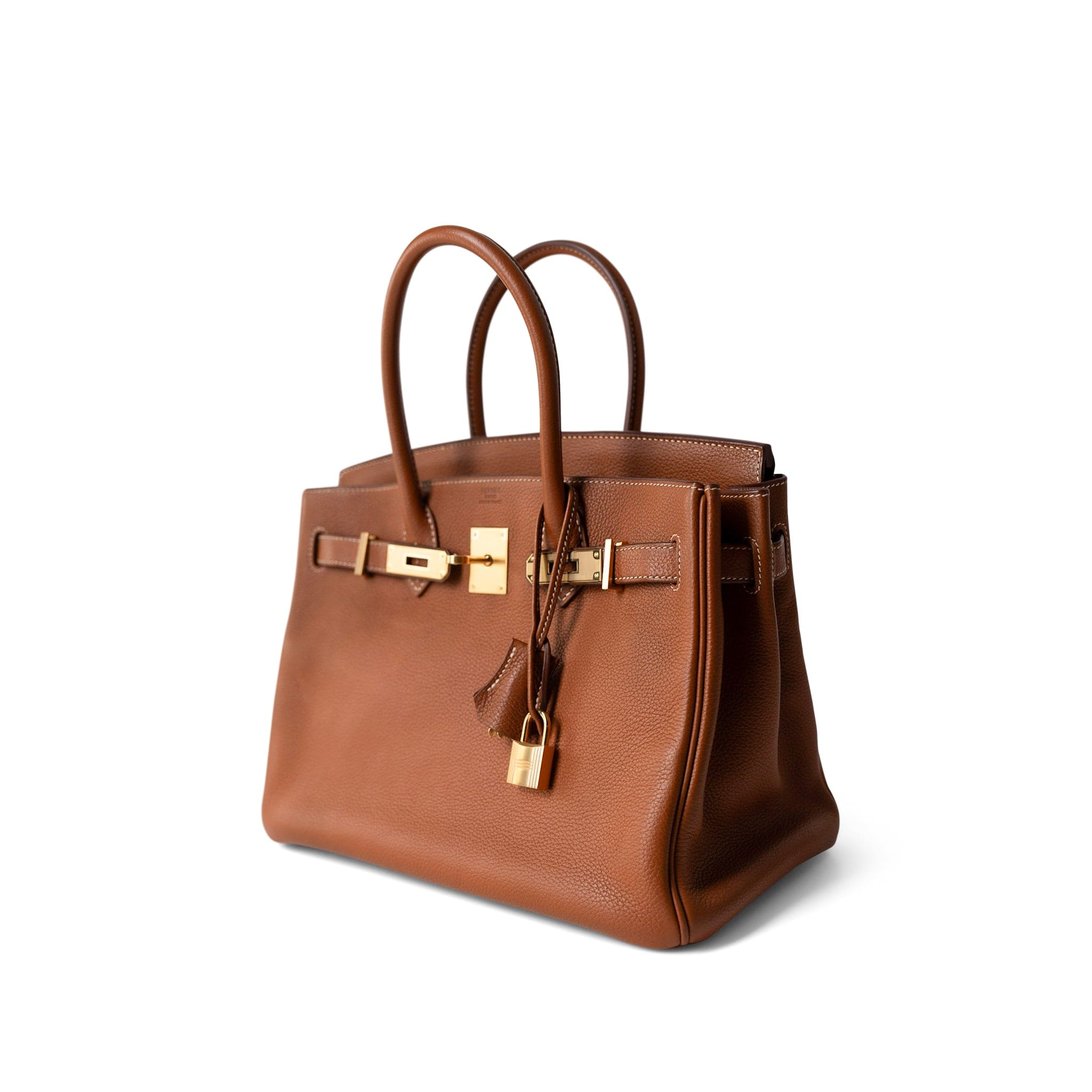 Hermes Handbag Brown / Birkin Birkin 30 Fauve Barenia Gold Plated Hardware C Stamp - Redeluxe