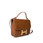 Hermes Handbag Brown Constance 23 Gold Veau Epsom Leather Gold Plated Hardware - Redeluxe