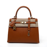 Hermes Handbag Brown Kelly 25 Pain d’Epice Chèvre Mysore Goatskin Gold Plated Hardware Y Stamp - Redeluxe