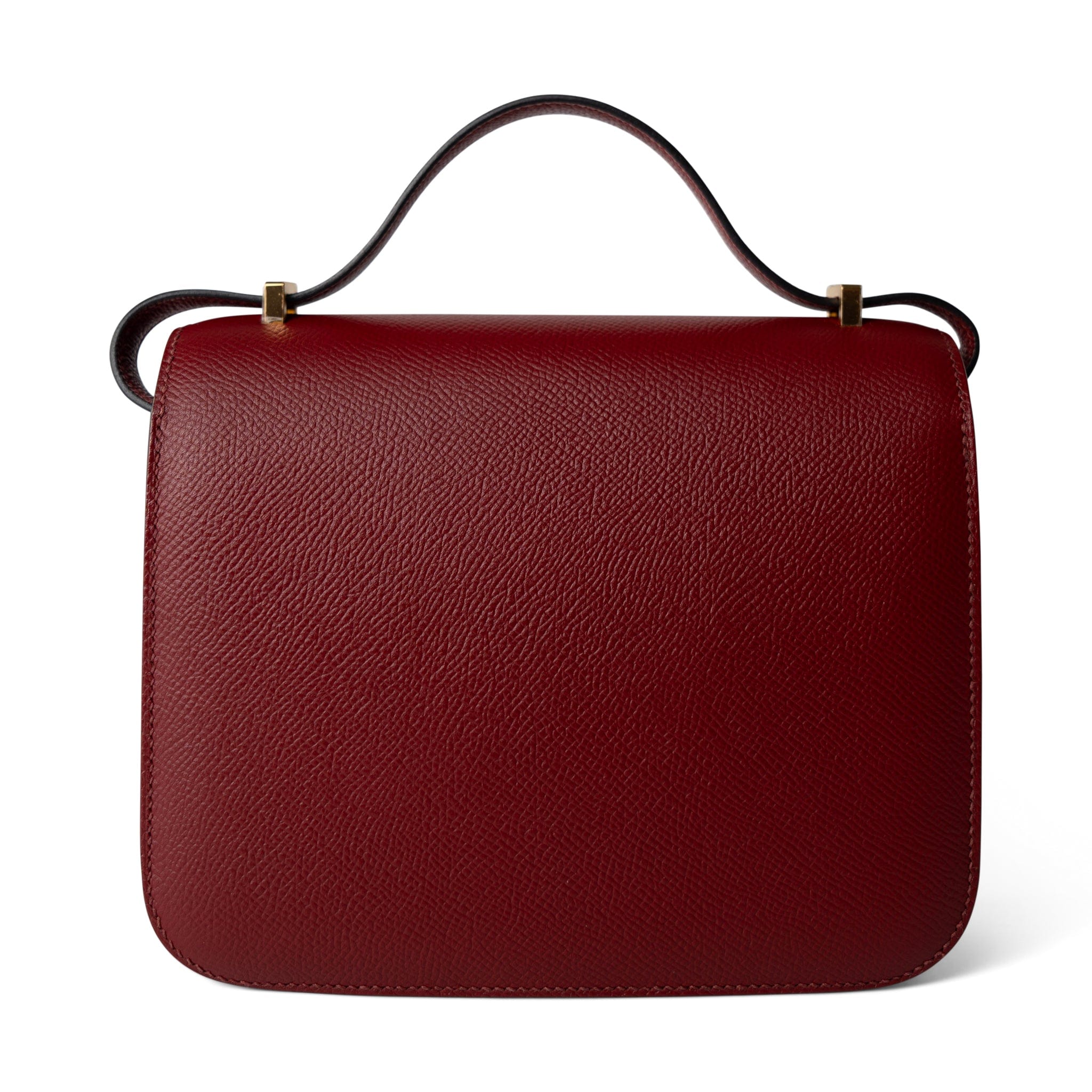 Hermes Handbag Constance / Red Constance 18 Rouge Grenat Veau Epsom Leather Gold Plated A Stamp - Redeluxe