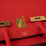 Hermes Handbag Hermes Birkin 30 Rouge de Coeur Togo D Stamp - Redeluxe