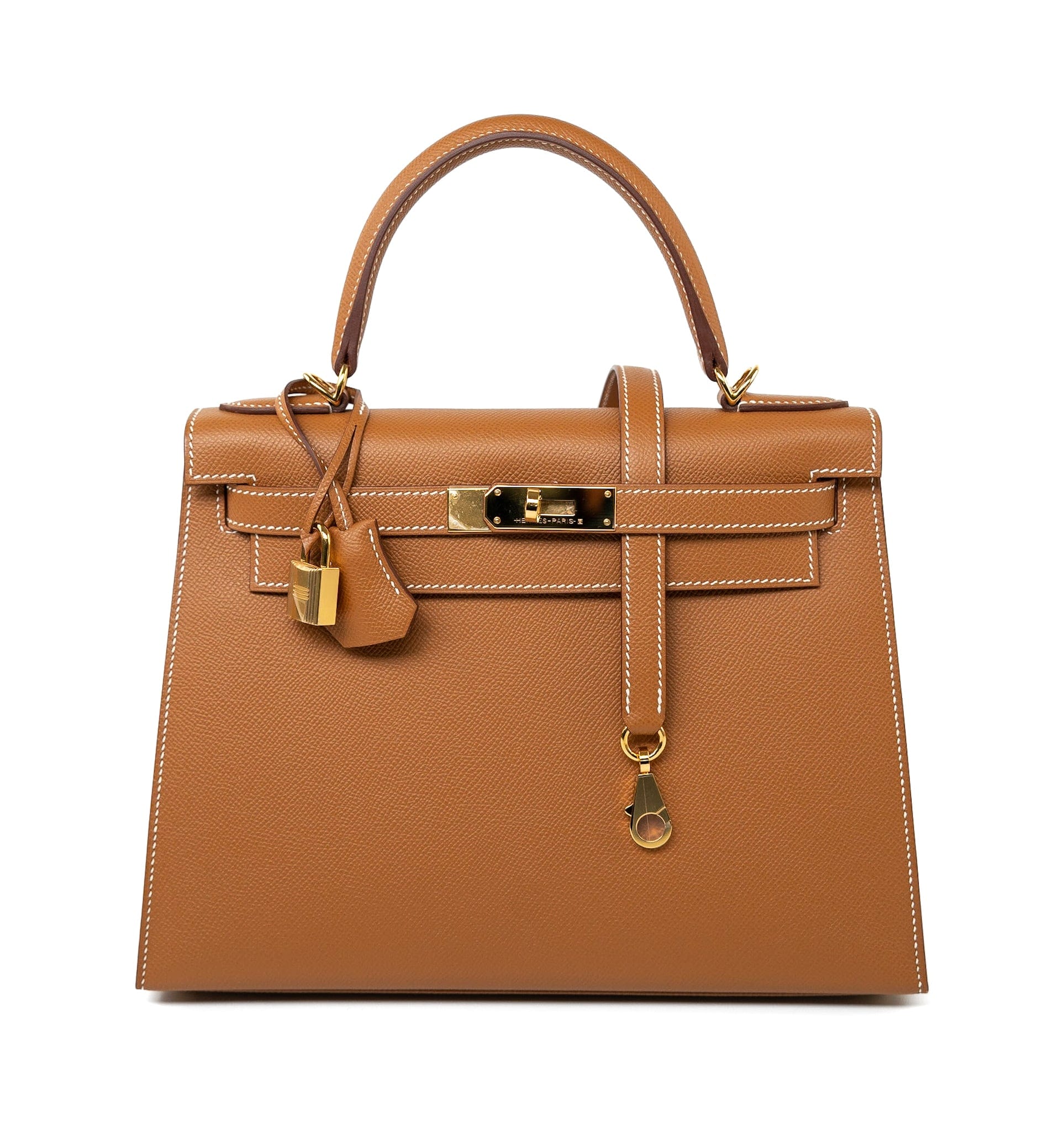 Hermes Handbag Hermes Kelly Sellier 28 Veau Epsom Leather Gold with Gold Plated Hardware 2022 Z - Redeluxe