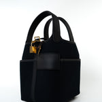 Hermes Handbag Hermès Picotin Cargo 18 Black Swift and Toile Canvas Gold Hardware - Redeluxe