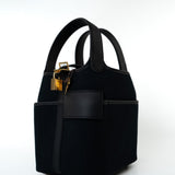 Hermes Handbag Hermès Picotin Cargo 18 Black Swift and Toile Canvas Gold Hardware - Redeluxe