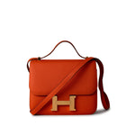 Hermes Handbag Orange / 18 / Epsom Orange Feu Constance 18 Veau Epsom Leather Gold Plated Hardware X Stamp - Redeluxe