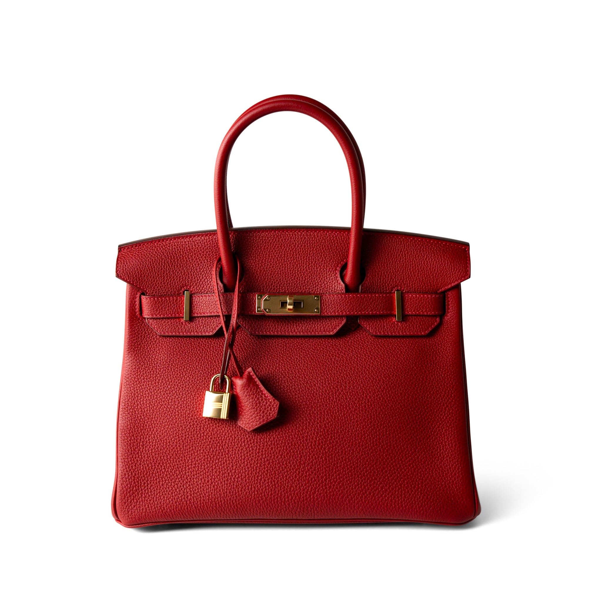 Hermes Handbag Red / Birkin Hermes Birkin 30 Rouge Casaque (red) Togo Leather Gold Plated Hardware - Redeluxe