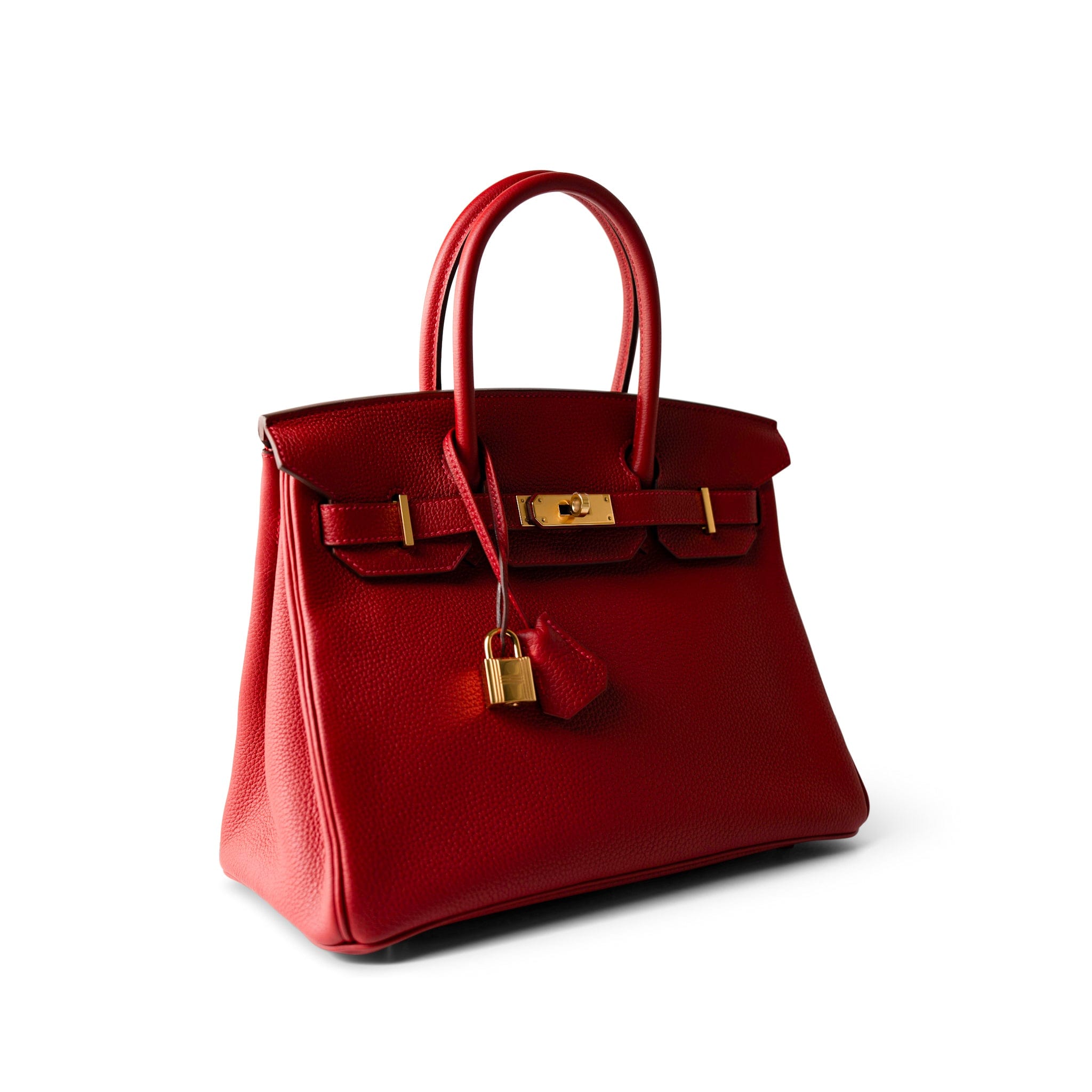 Hermes Handbag Red / Birkin Hermes Birkin 30 Rouge Casaque (red) Togo Leather Gold Plated Hardware - Redeluxe