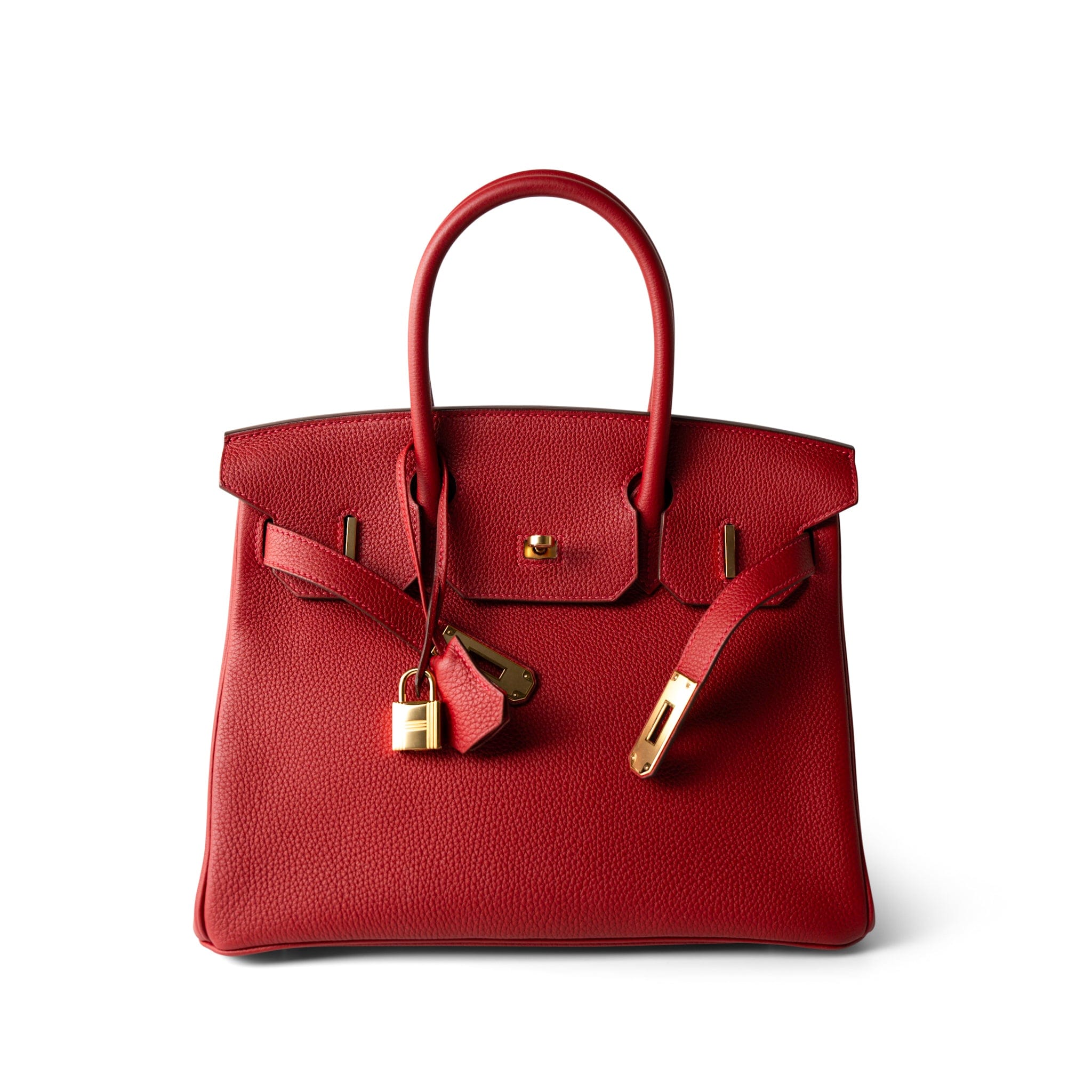 Hermes Handbag Red / Birkin Hermes Birkin 30 Rouge Casaque (red) Togo Leather Gold Plated Hardware - Redeluxe