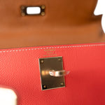 Hermes Handbag Rose / Kelly Kelly 28 Rose Jaipur Epsom Gold Plated P Square Stamp - Redeluxe