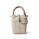 Hermes Handbag White Picotin Cargo 18 Nata Swift and Toile Canvas Palladium  Hardware Z Stamp - Redeluxe