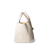 Hermes Handbag White / Picotin Picotin 22 Nata Taurillon Clemence Gold Plated Z Stamp - Redeluxe