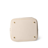 Hermes Handbag White / Picotin Picotin 22 Nata Taurillon Clemence Gold Plated Z Stamp - Redeluxe