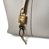 Hermes Handbag White / Picotin Picotin 22 Nata Taurillon Clemence Gold Plated Z Stamp - Redeluxe