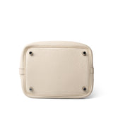 Hermes Handbag White / Picotin Picotin Lock 18 Nata Taurillon Clemence Palladium Hardware Z Stamp - Redeluxe